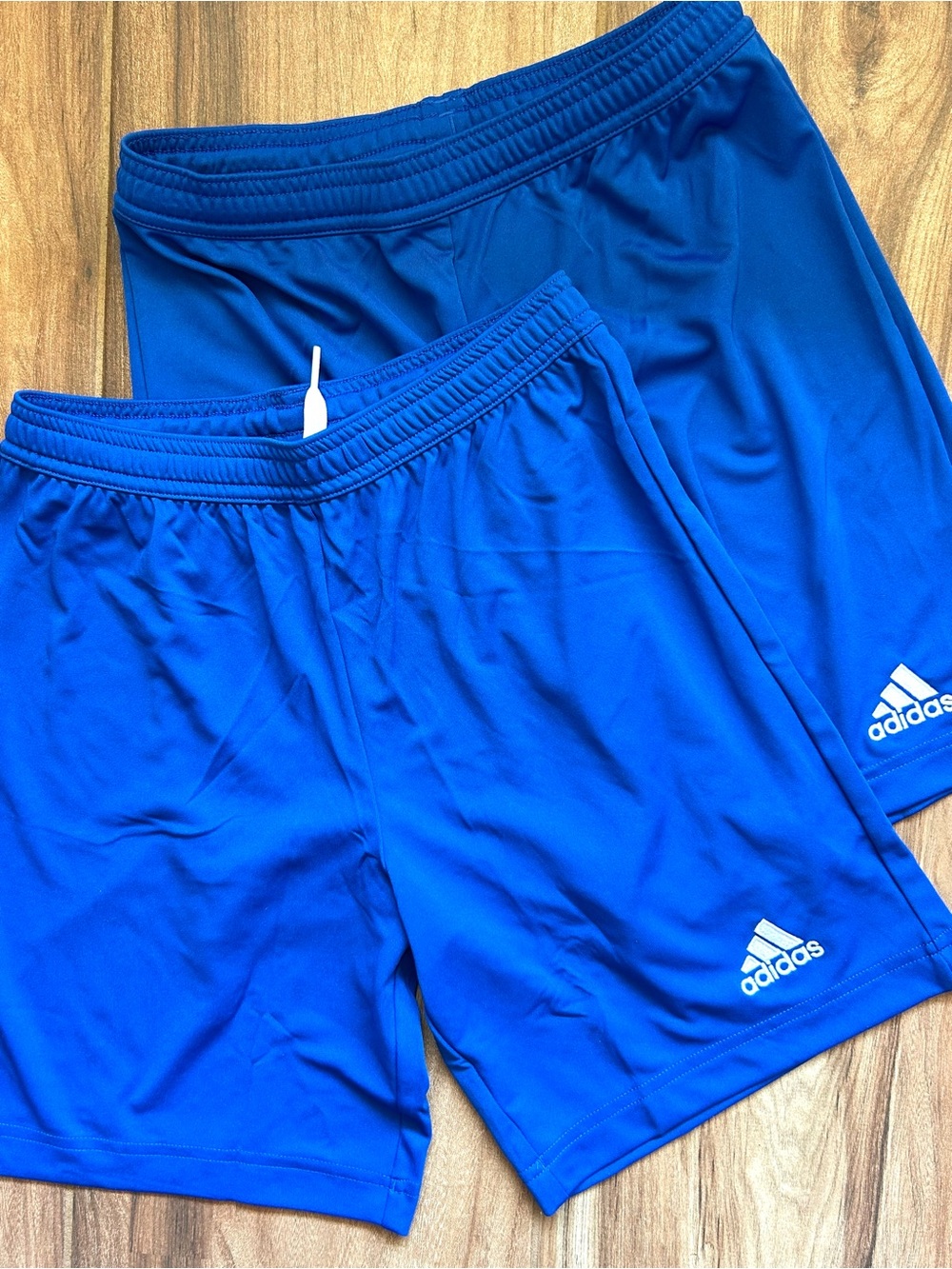 adidas Boys Athletic Shorts 2-Pack Royal Blue Youth M 11-12 NWT